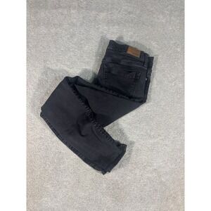 Revtown Jeans Womens 29 Black Denim Stretch Ankle Skinny Mid‎ Rise